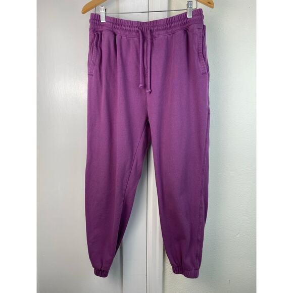 Cotton On Garments Women's Size L Purple Heavyweight Drawstring Sweatpants - Picture 2 of 6